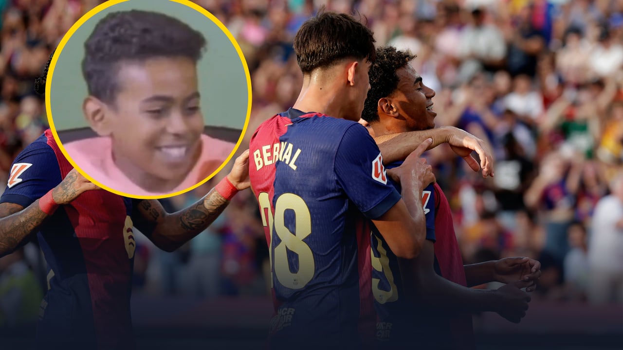 La viral reacción de Lamine Yamal y Marc Bernal a los &#039;highlights&#039; de Ronaldinho