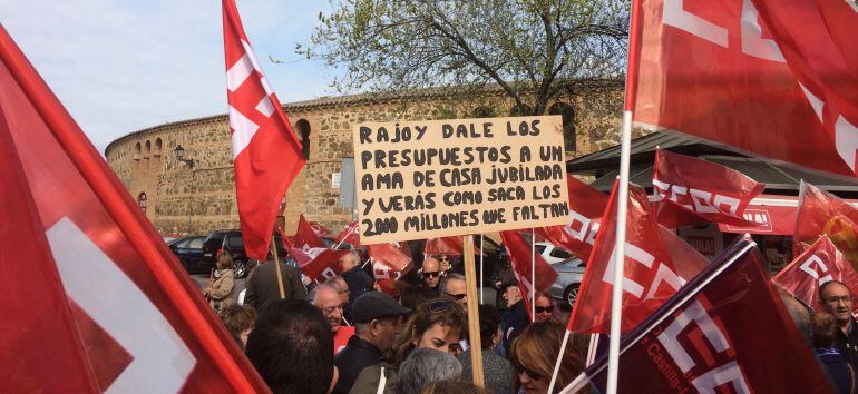 Imagen de la movilización que ha tenido lugar en Toledo