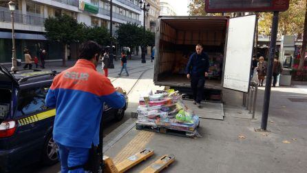 SEUR transportando más regalos