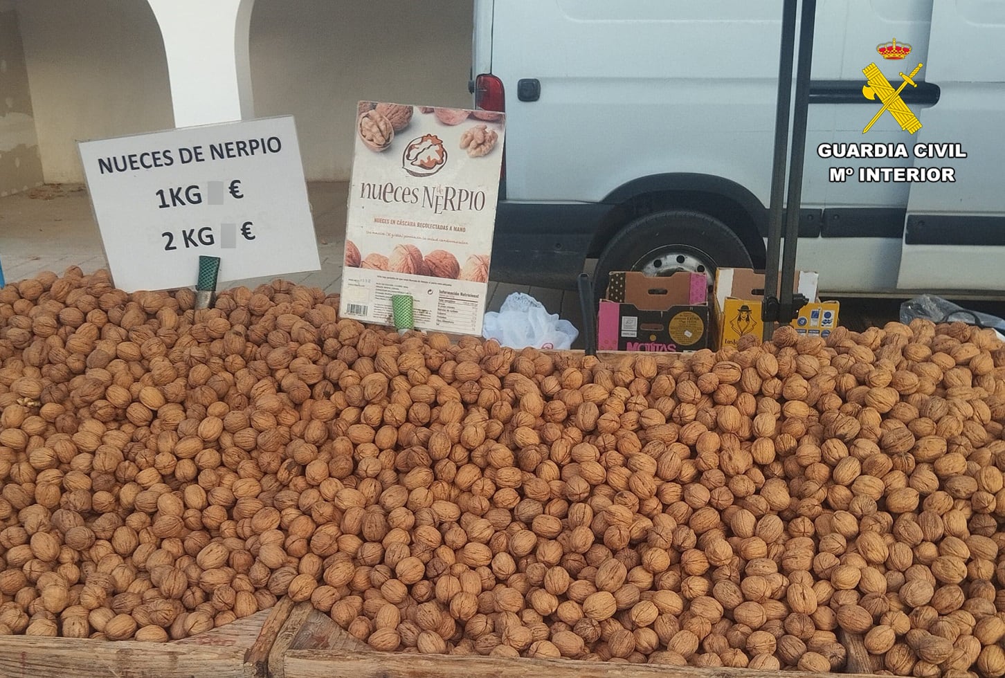 Imagen de las nueces ofertadas como de Nerpio