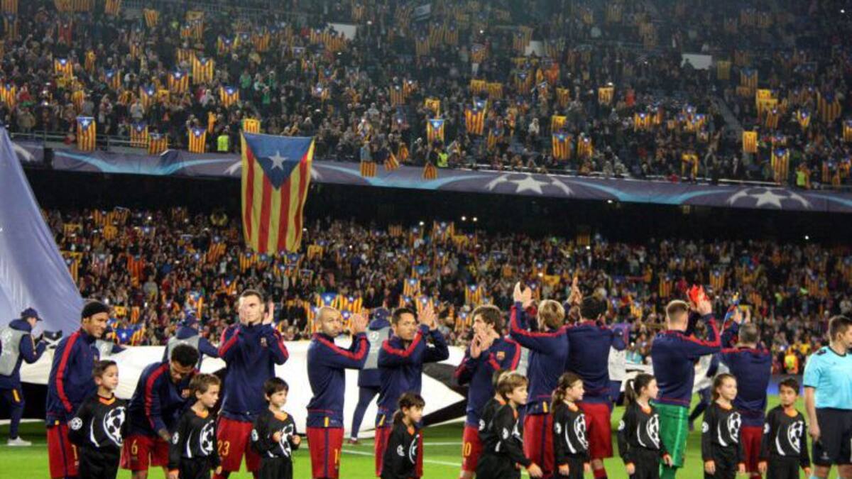El Barça recurre contra la prohibición de las “esteladas”