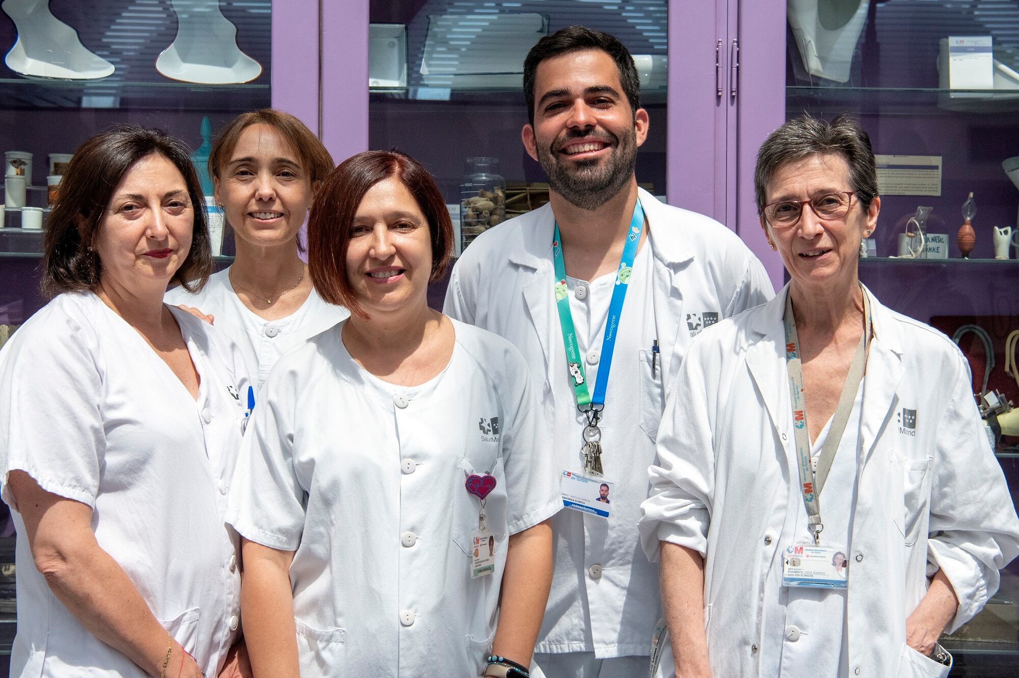 Los miembros del Servicio de Análisis Clínicos del Hospital de Getafe