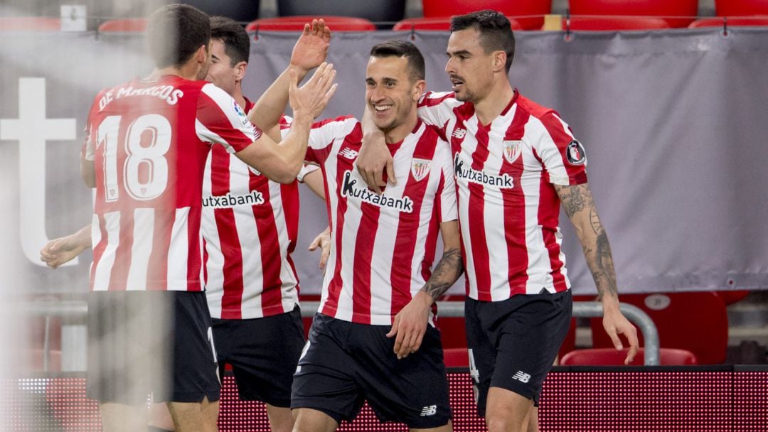 Berenguer, celebrando un gol de los que anotó la temporada pasada