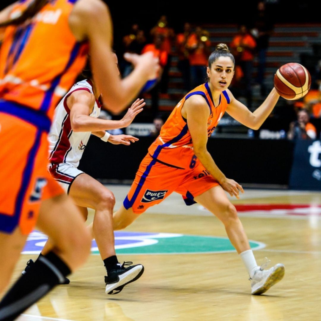 Irene Garí durante un partido