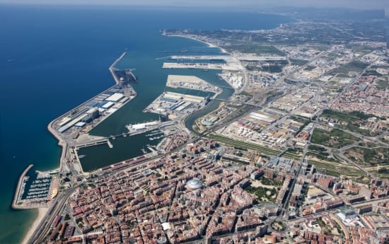 Vista aèrea del Port de Tarragona.