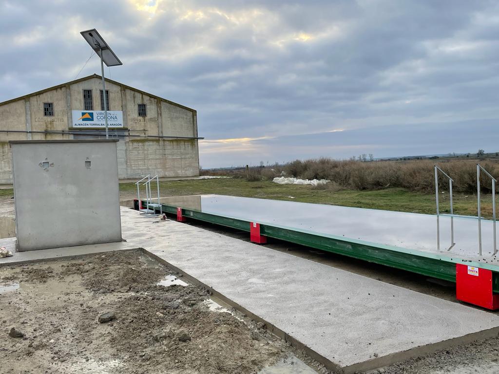 Báscula de pesaje en Torralba de Aragón
