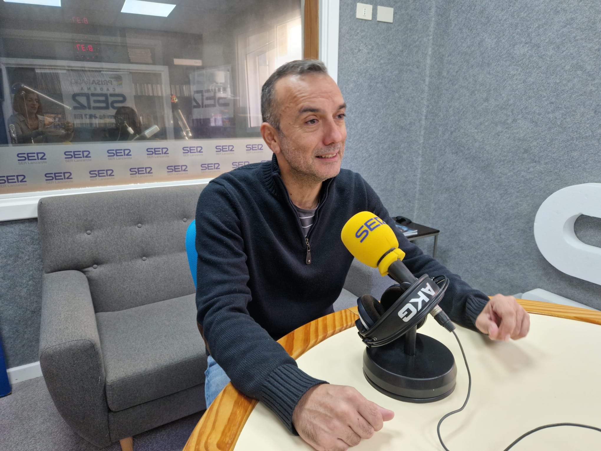 Andrés Martinón, periodista de Lancelot Medios y director del documental en SER Lanzarote.