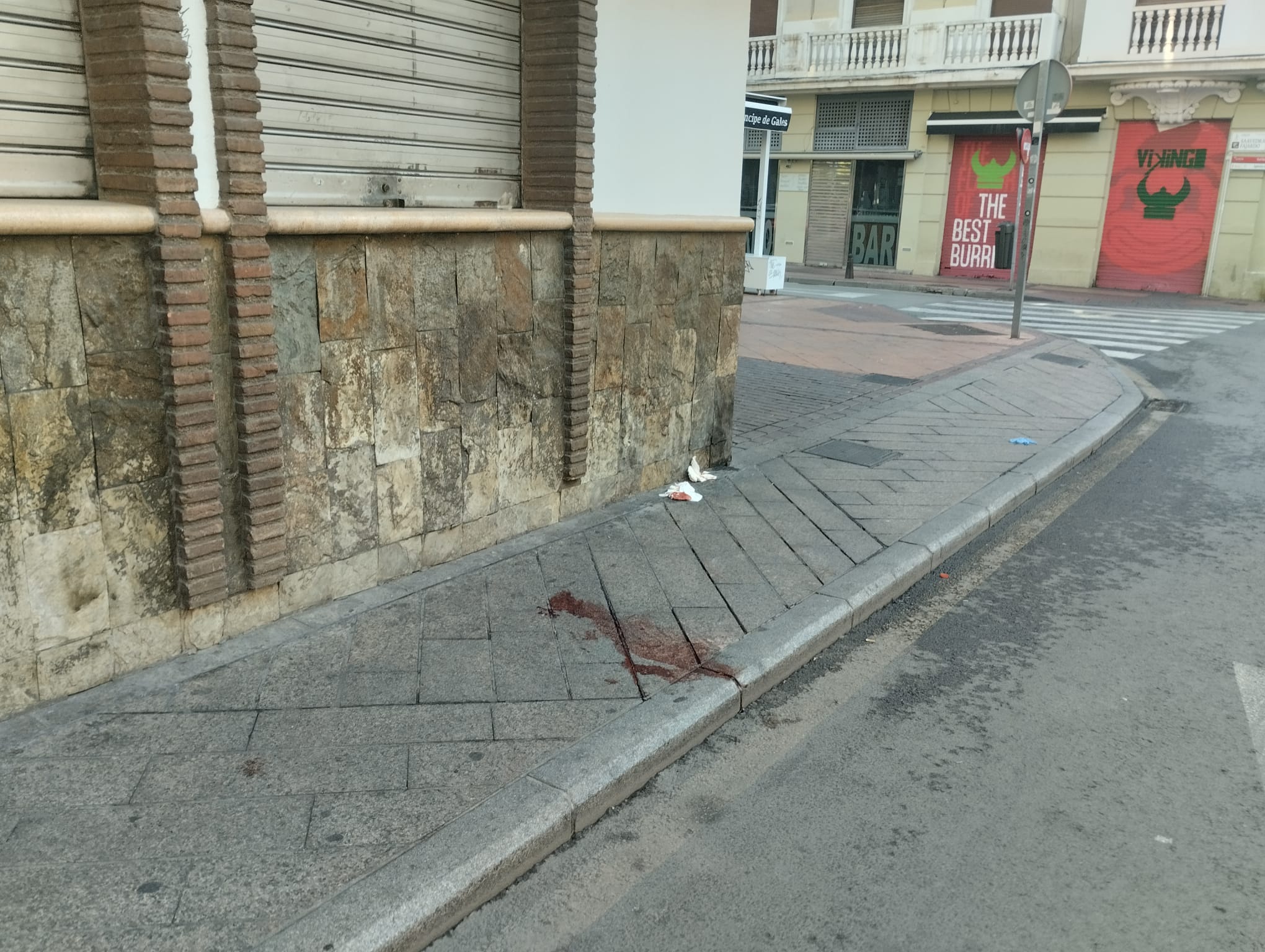 Lugar de la agresión en la calle Vara del Rey, en Murcia