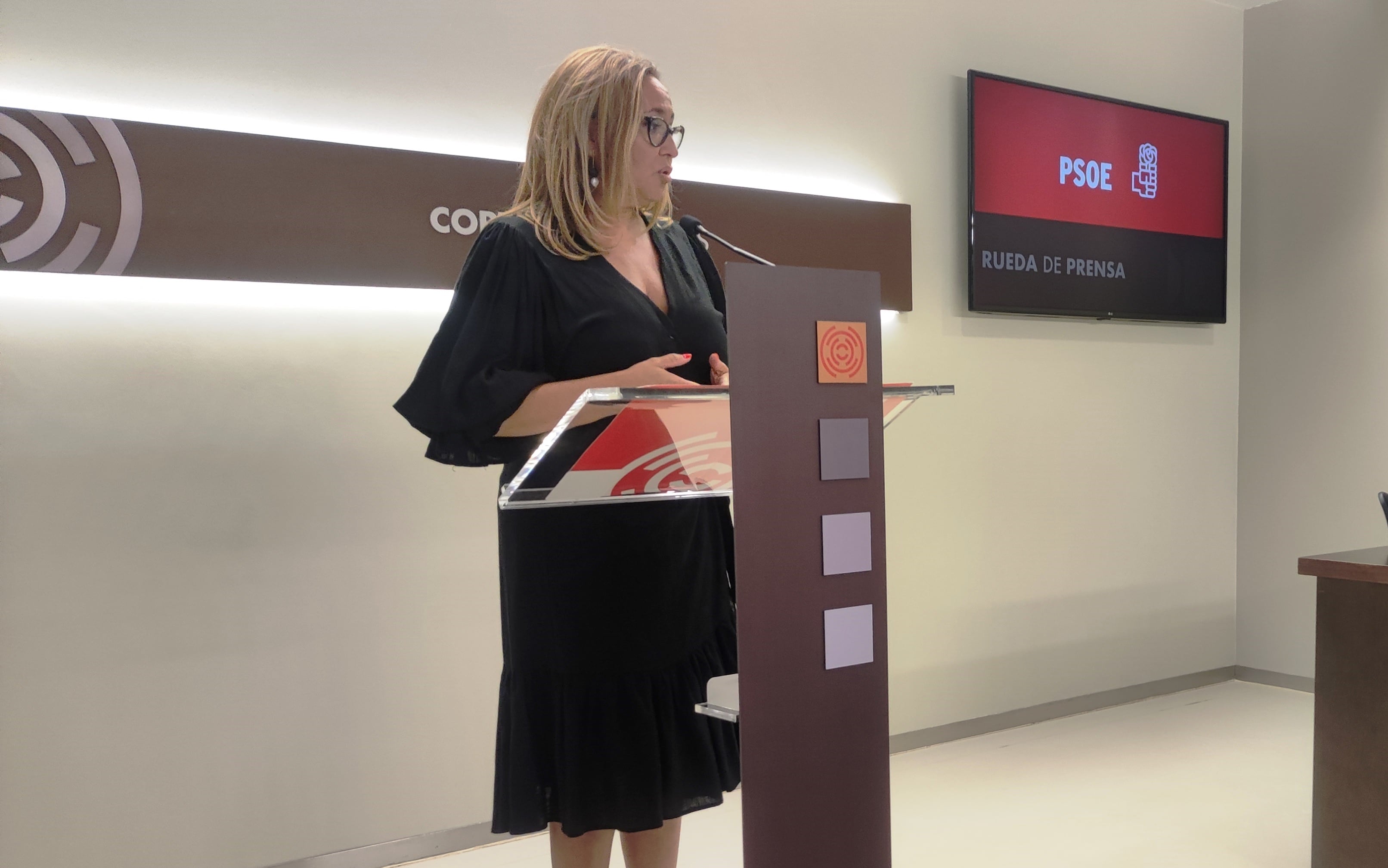 Mayte Pérez, portavoz del PSOE en las Cortes de Aragón