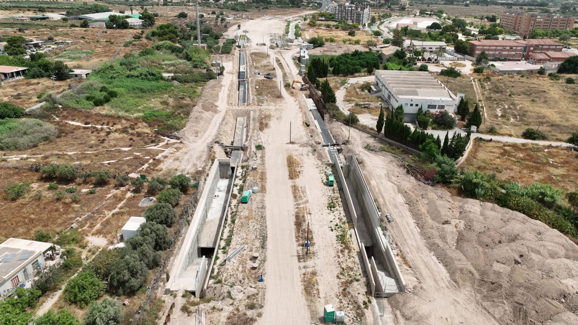 Obras en el túnel de Sant Joan d´Alacant (autovía A-70)