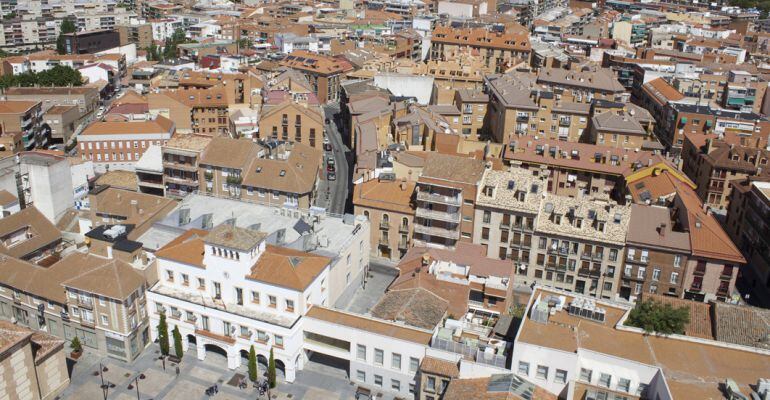 Vista área del casco urbano de San Sebastián de los Reyes donde se concentra la mayor parte del pequeño comercio