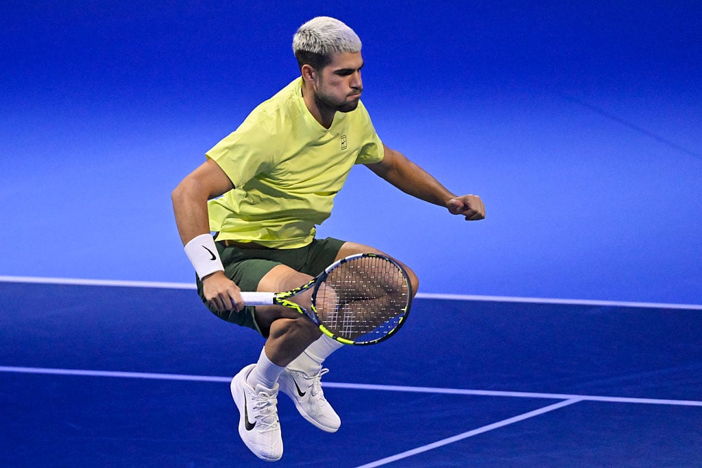 Carlos Alcaraz, durante las ATP Finals. (Photo by Stefano Guidi/Getty Images)