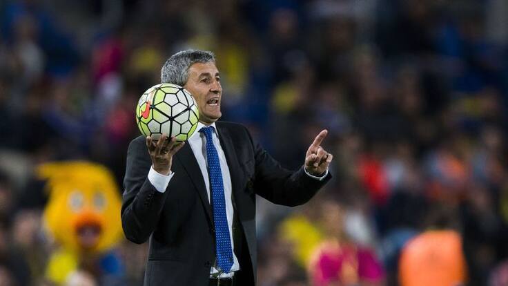 Quique Setién: "Me gustaría jugar un poco peor y ganar"