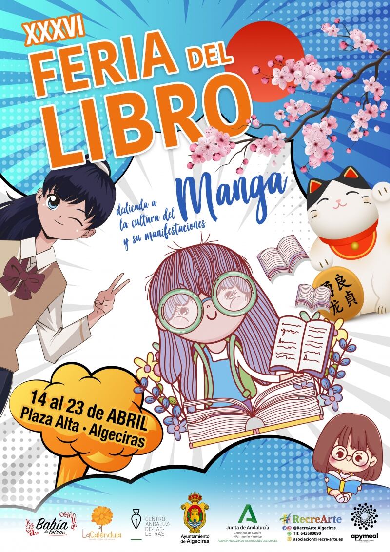 Cartel Feria del Libro en Algeciras