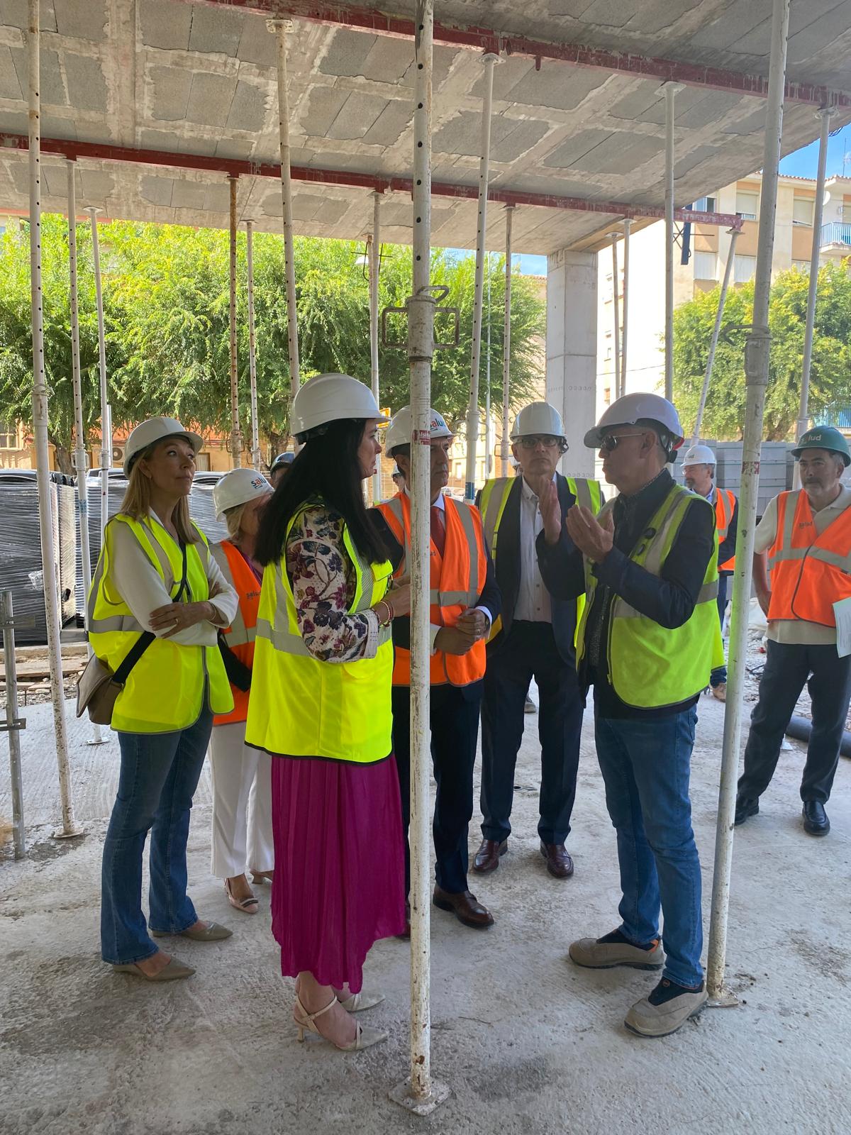 Visita a las obras de construcción del Centro de Salud Santiago Ramón y Cajal (Perpetuo Socorro)