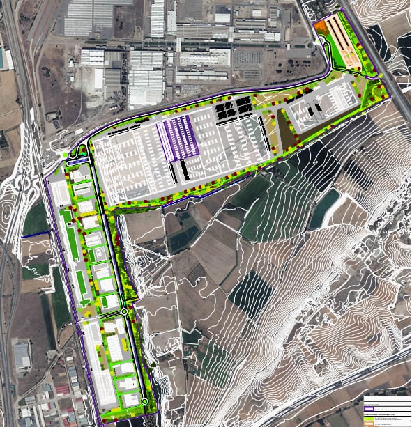 Polígono industrial La Gijona en Villamuriel de Cerrato