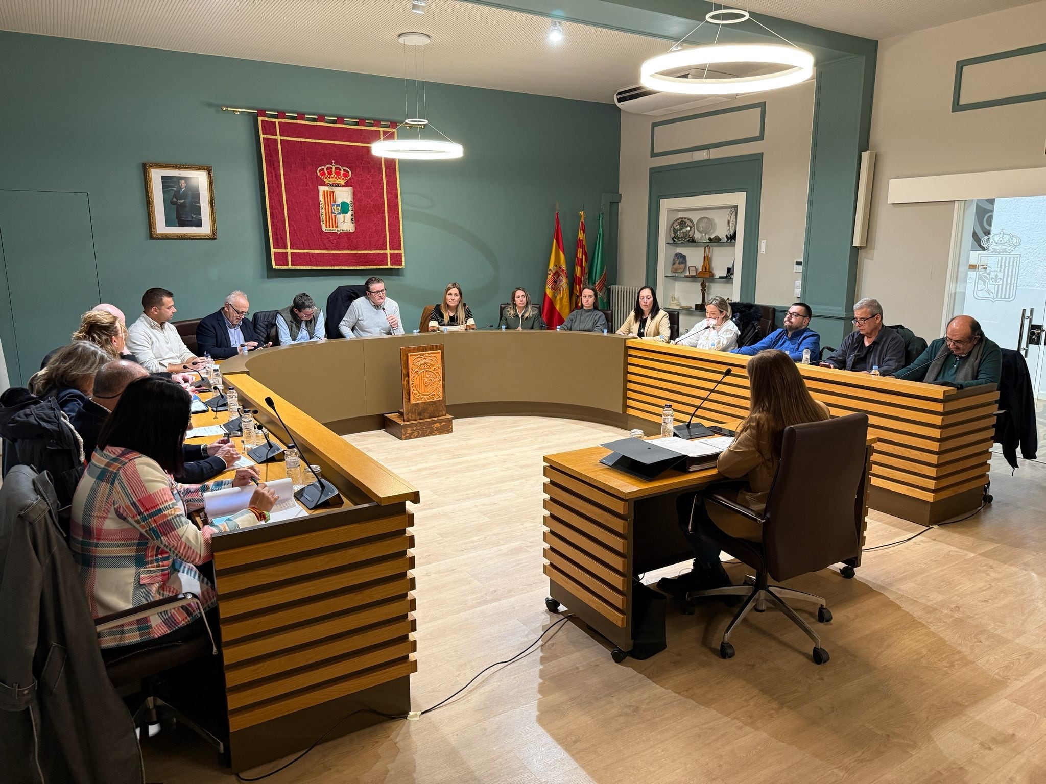 El pleno ordinario del Ayuntamiento de Fraga aprobó por mayoría el presupuesto para 2026