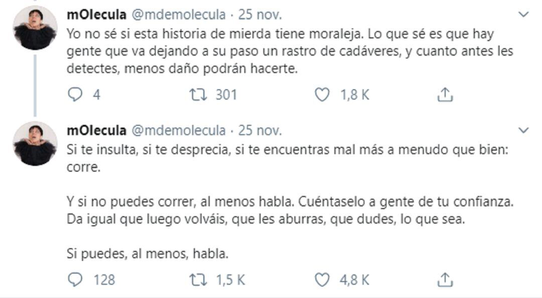 Una mujer relata en Twitter su historia