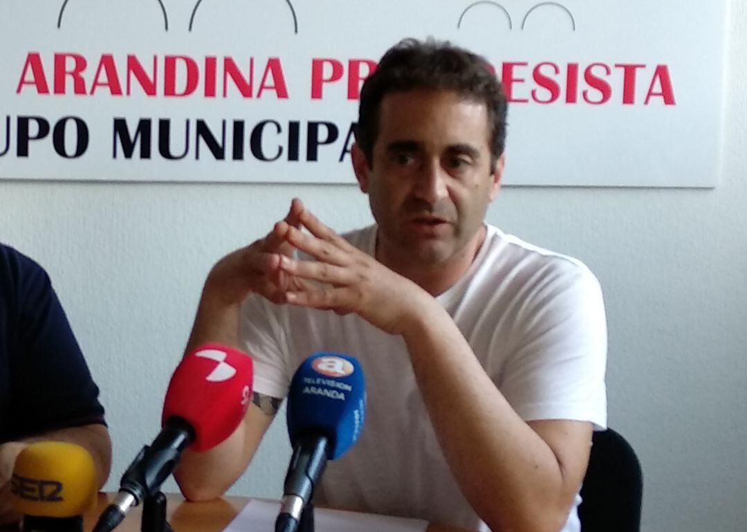 Sergio Ortega, concejal de RAP en el Ayuntamiento de Aranda