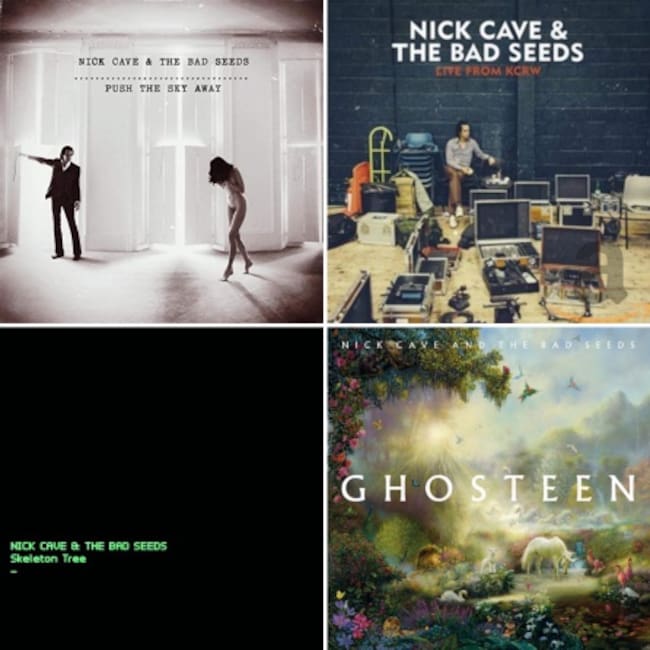 Portadas de los discos de Nick Cave a los que dedicamos el Sofá Sonoro de esta semana