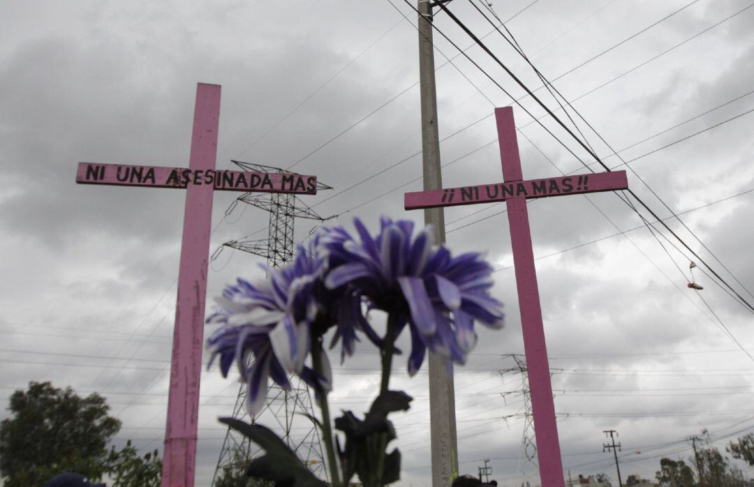 Protesta contra los feminicidios en México