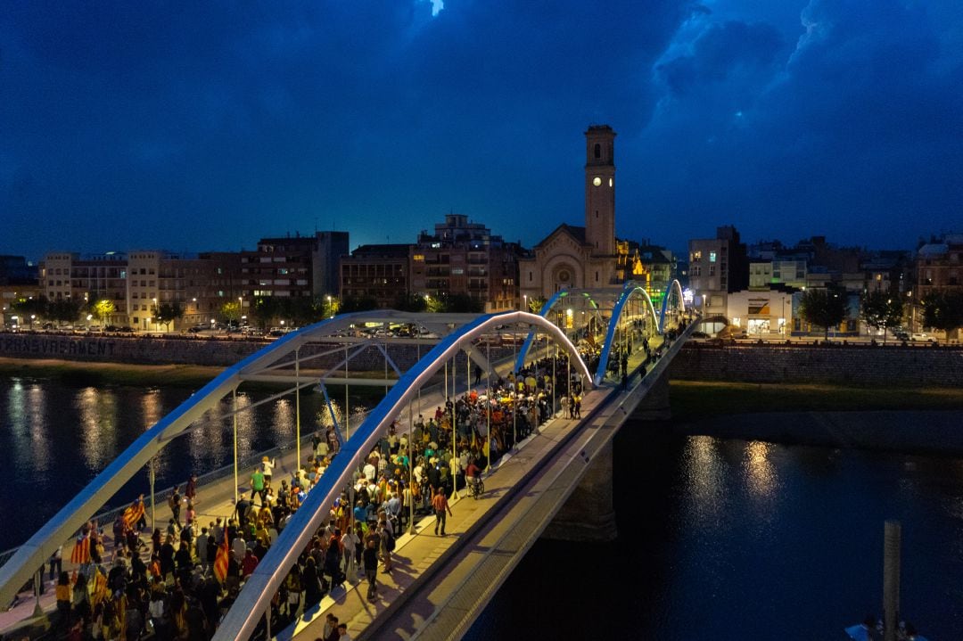 Manifestació a Tortosa contra la sentència del procés