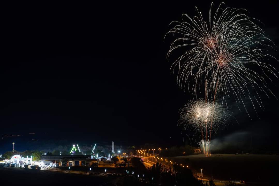 Fuegos artificiales para despedir la Feria de San Miguel de Úbeda
