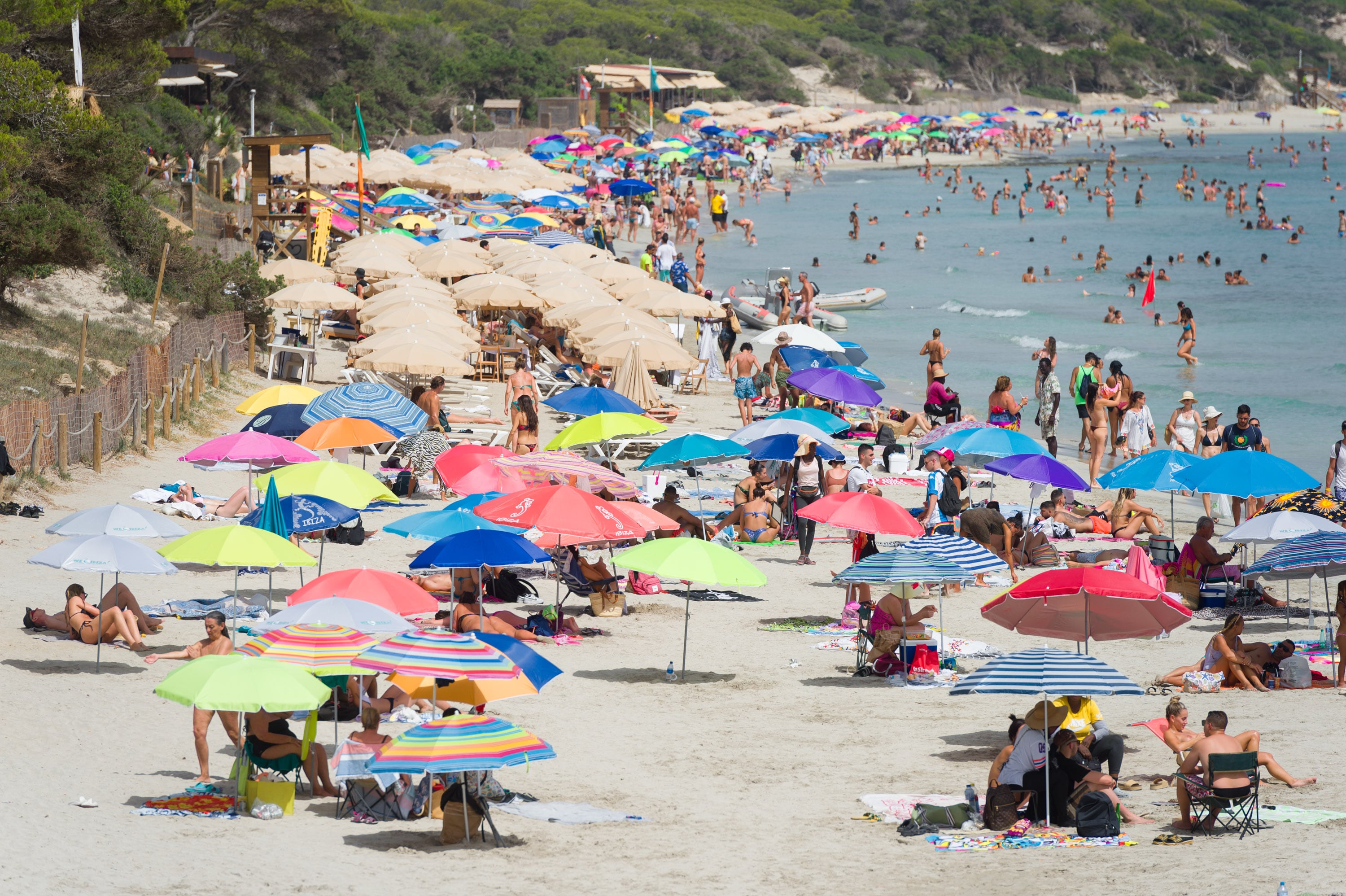 Una playa de Ibiza. Archivo.