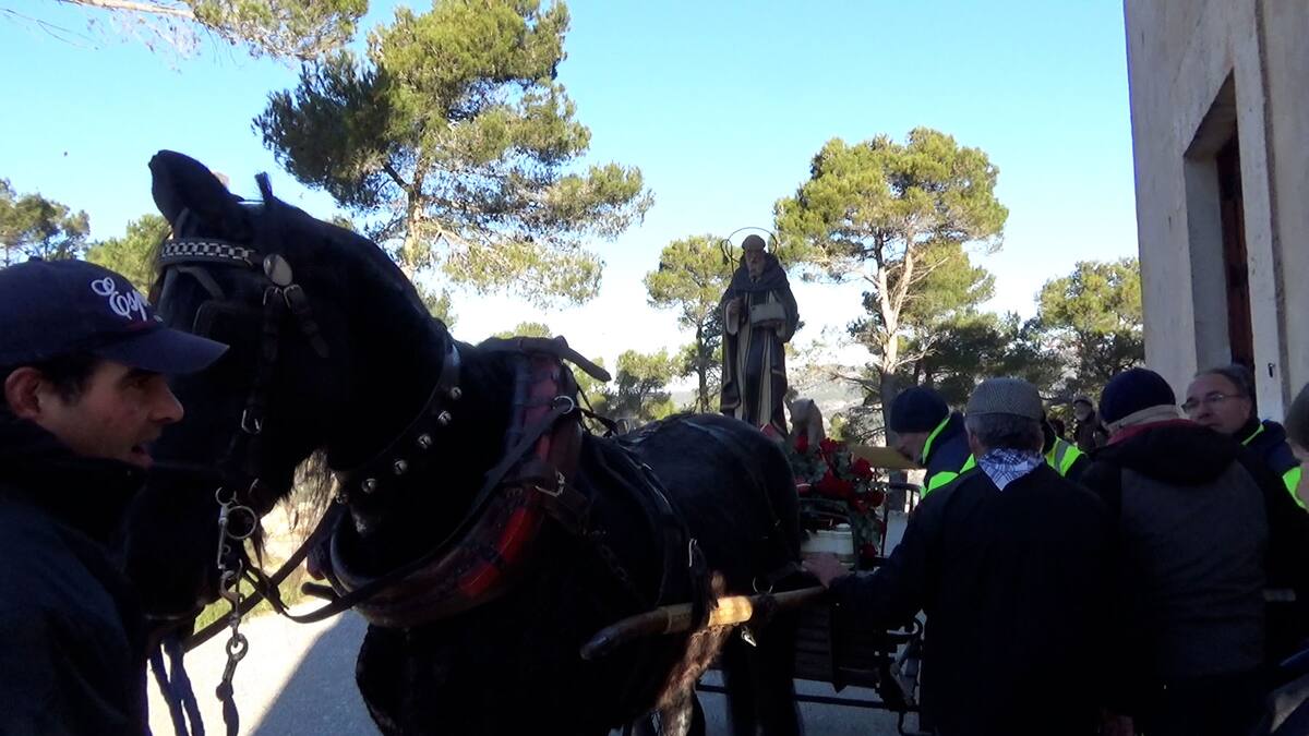 La Romeria de Sant Antoni torna en plenitud i ho fa amb fred i sol