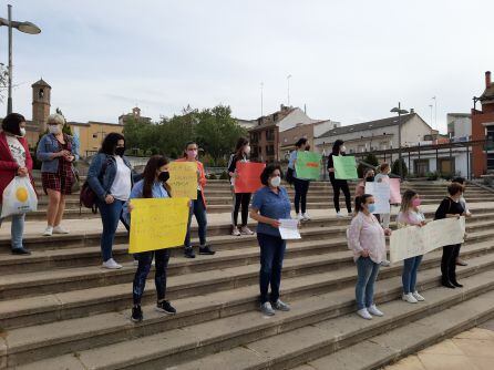 Trabajadoras de las guarderías municipales de Linares.