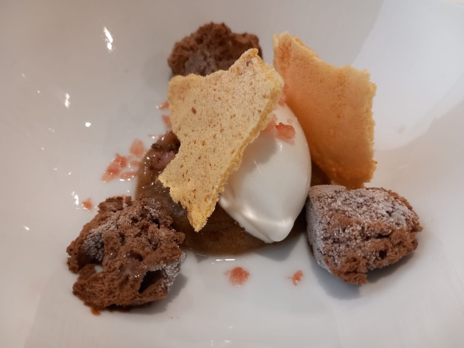 Plátano y almendras