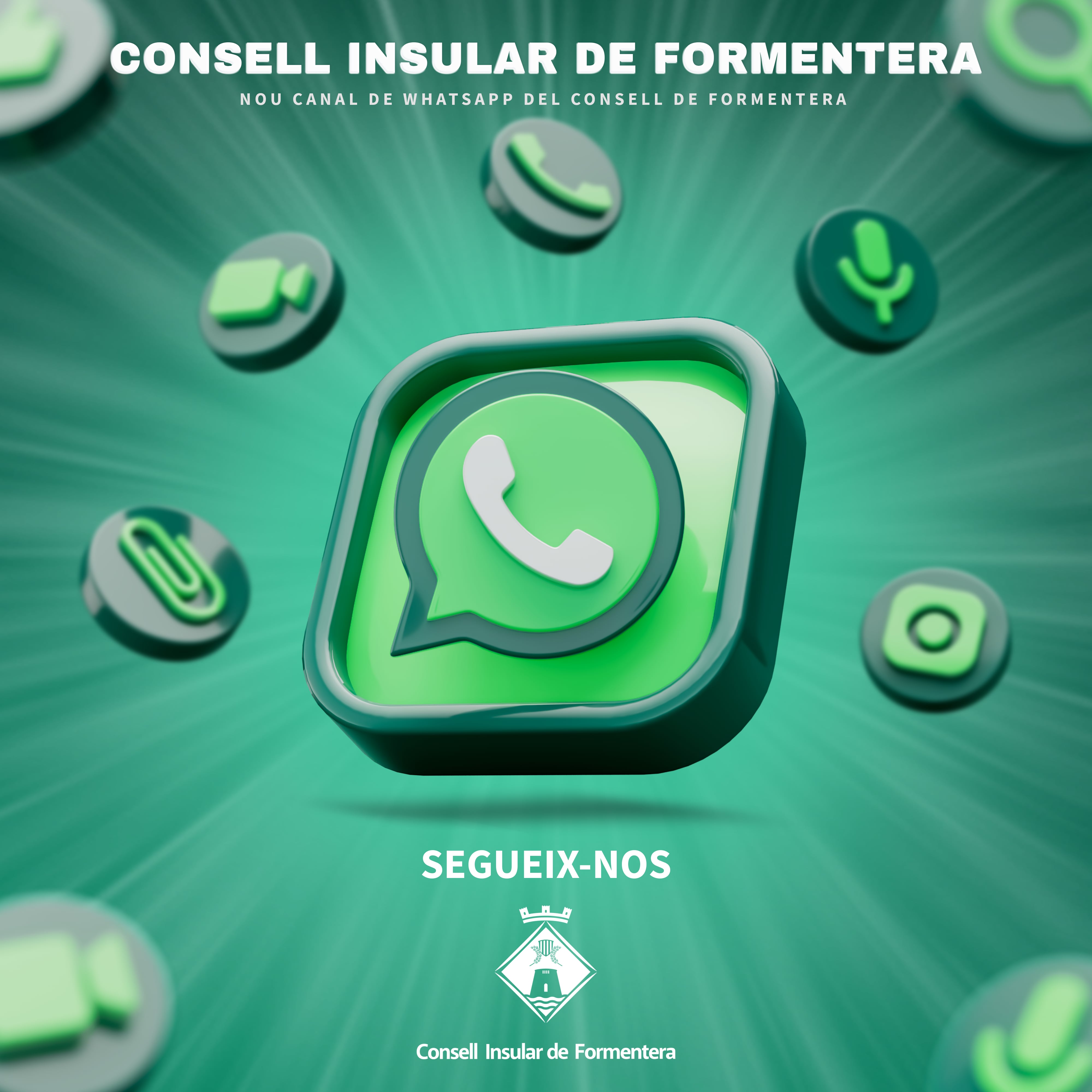Ya se puede seguir el canal del Consell de Formentera en Whatsapp