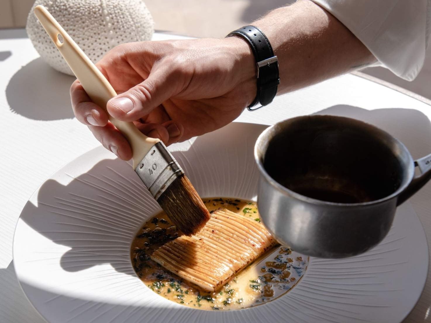 Uno de los platos del chef Fabian Ferré (La Table du Castellet).