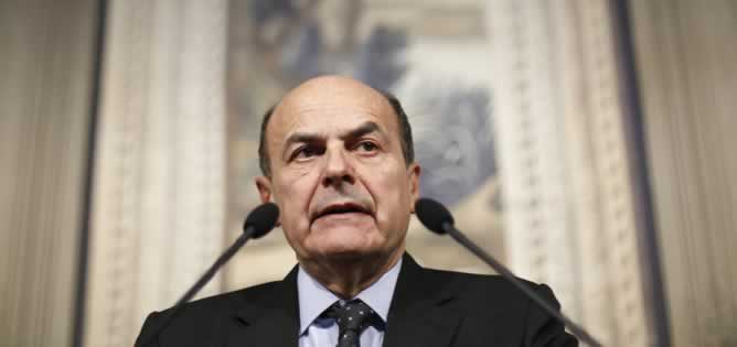 Bersani, en rueda de prensa tras reunirse con Napolitano