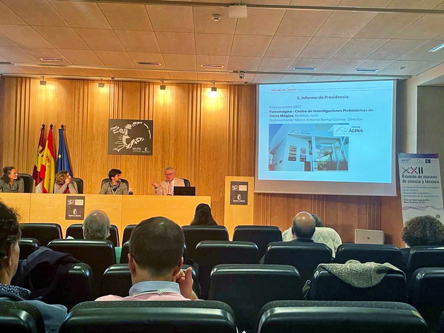 Momento del pleno de la XXII Reunión de Museos de Ciencia y Técnica que concluye hoy en el Museo de Paleontología de Cuenca