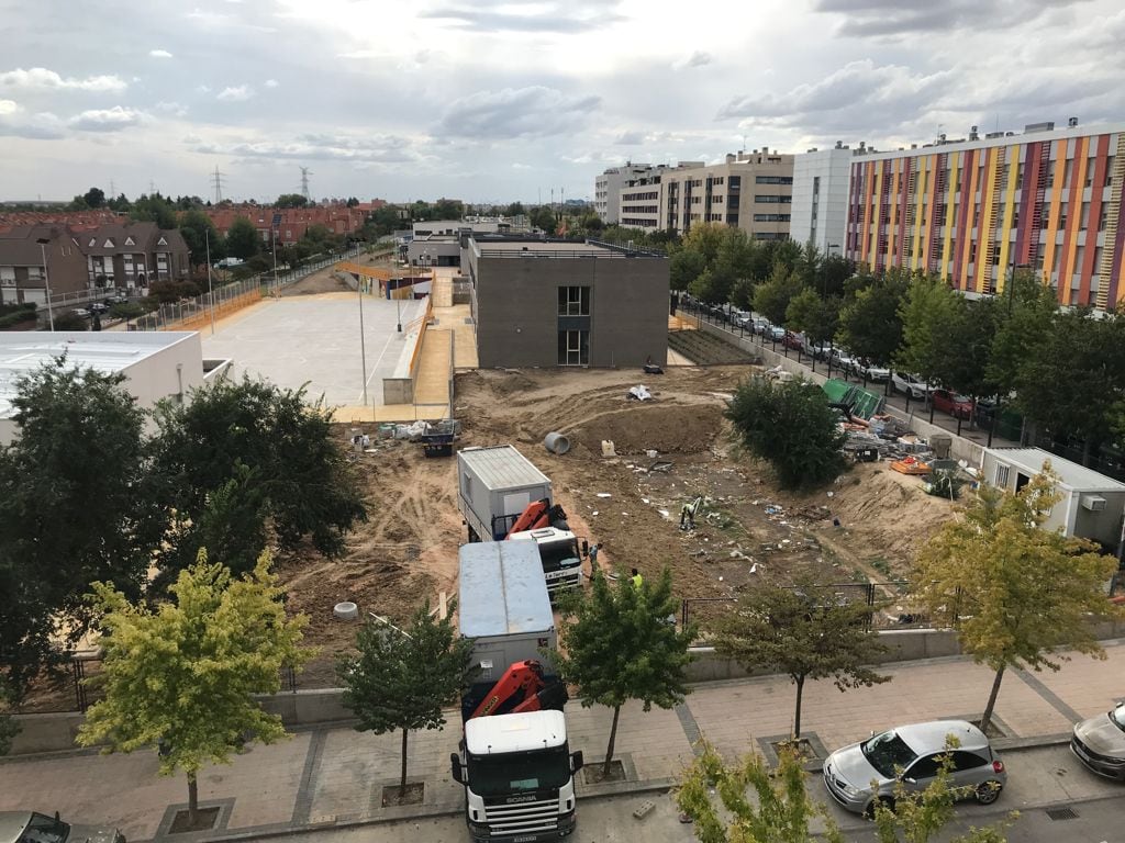 La finalización de las últimas obras en el CEIP María Blanchard de Getafe