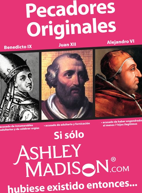 Este anuncio de Ashleymadison.com, que habían contratado un espacio en el centro de Madrid para esta semana, ha sido prohibido.