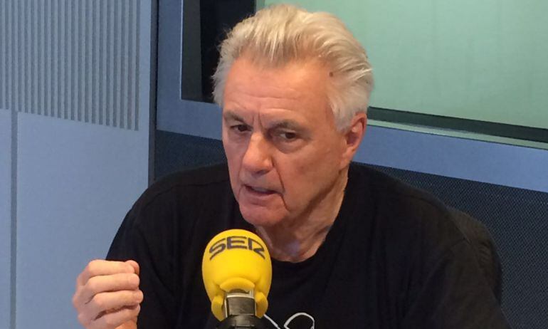 El escritor John Irving, en los estudios de la SER.