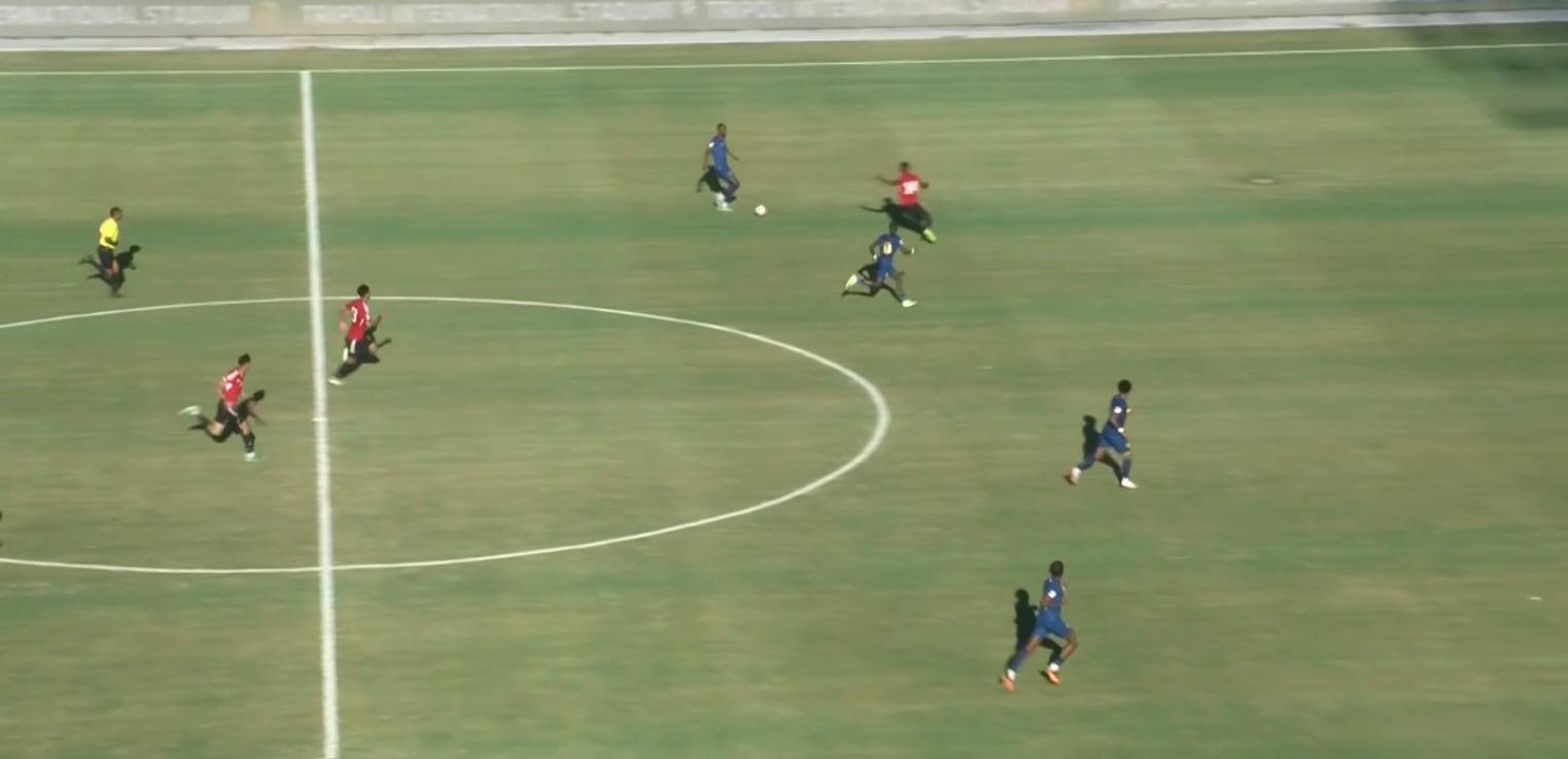 El fuera de juego mal arbitrado en la última jugada en el Libia-Cabo Verde