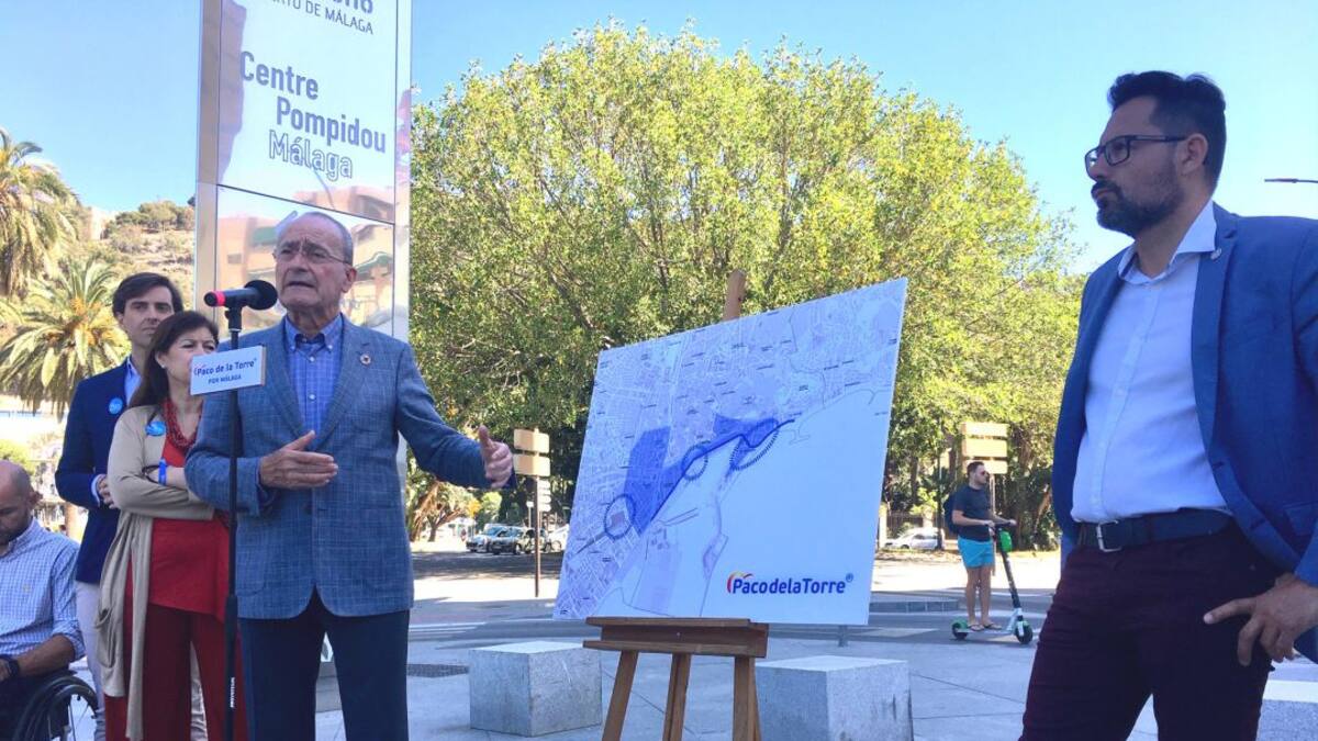 De la Torre (PP) promete soterrar el tráfico en Muelle Heredia y el Paseo de los Curas