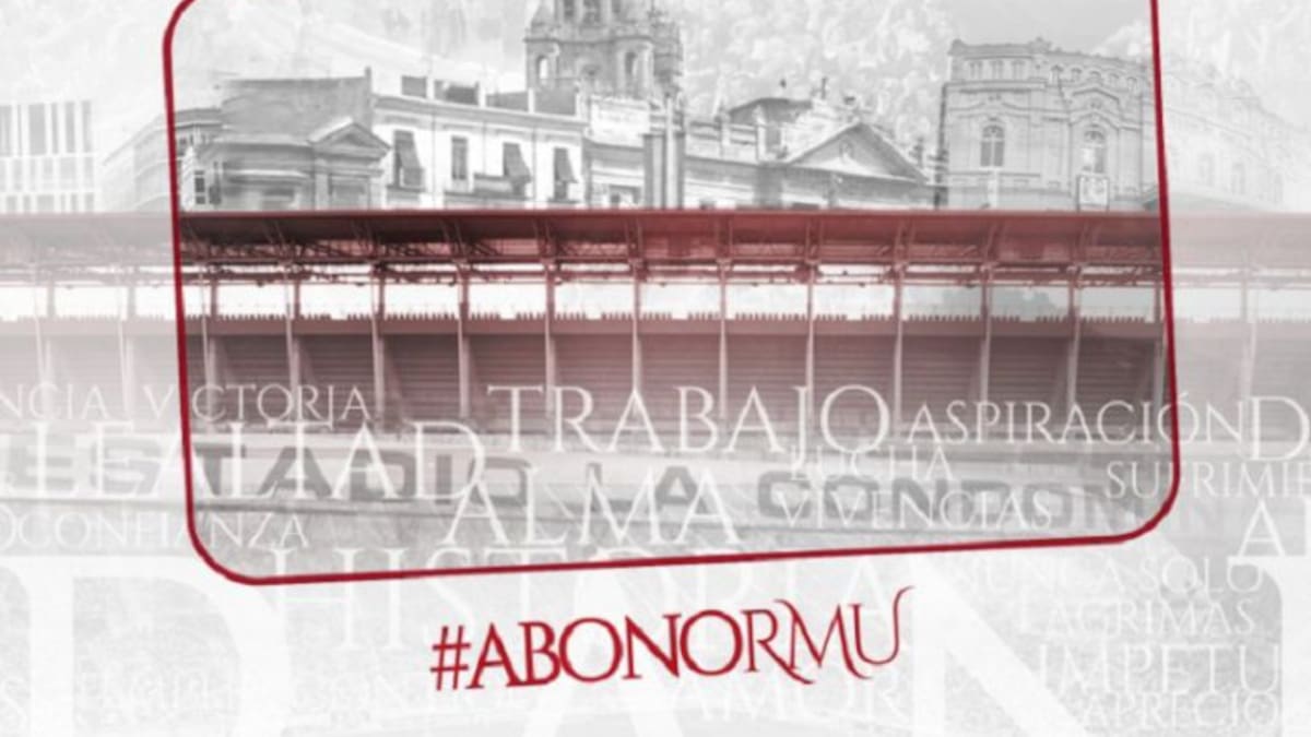 Abonos del Real Murcia: 190 euros en tribuna y 80 en fondos; no habrá lateral