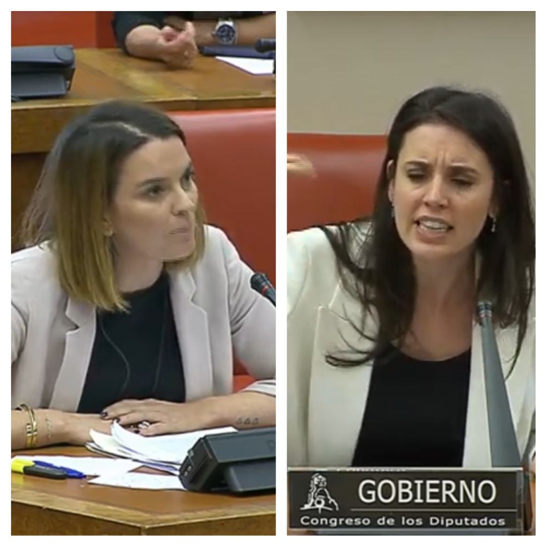 Momento debate Marga Prohens e Irene Montero