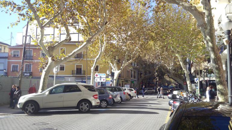 Calle Marqués de Campo en Dénia.