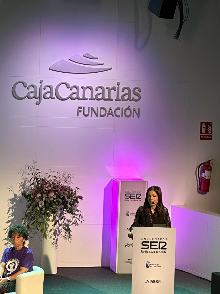 Lourdes Santana en la inauguración de este encuentro SER