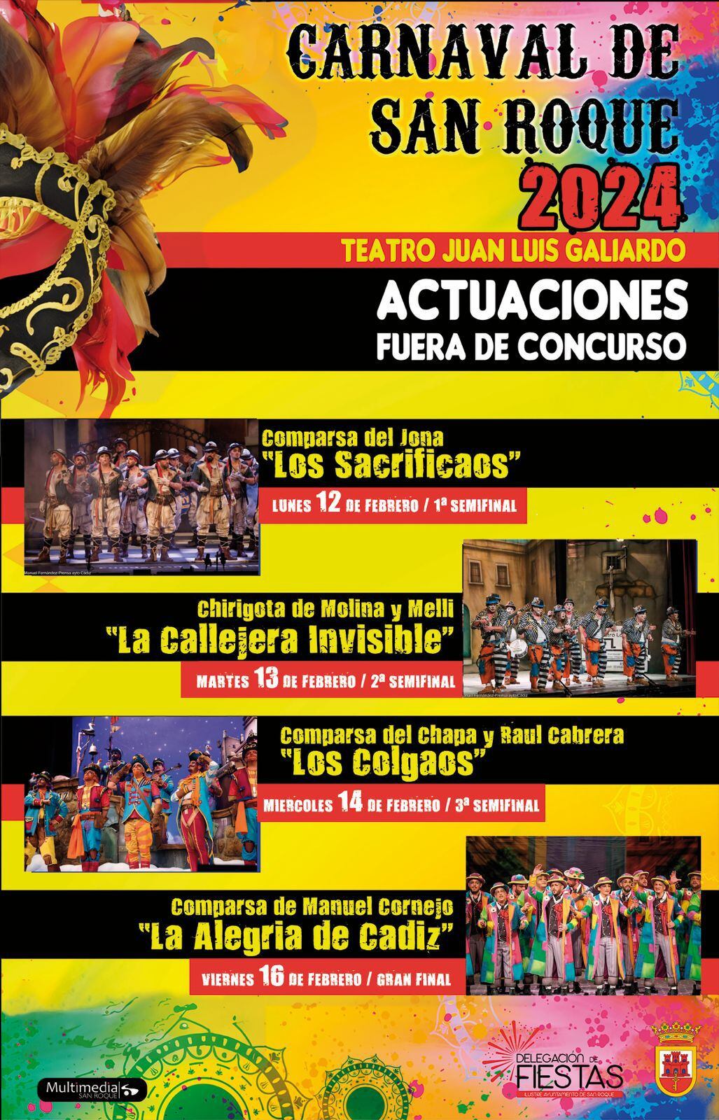 Cartel carnaval San Roque.