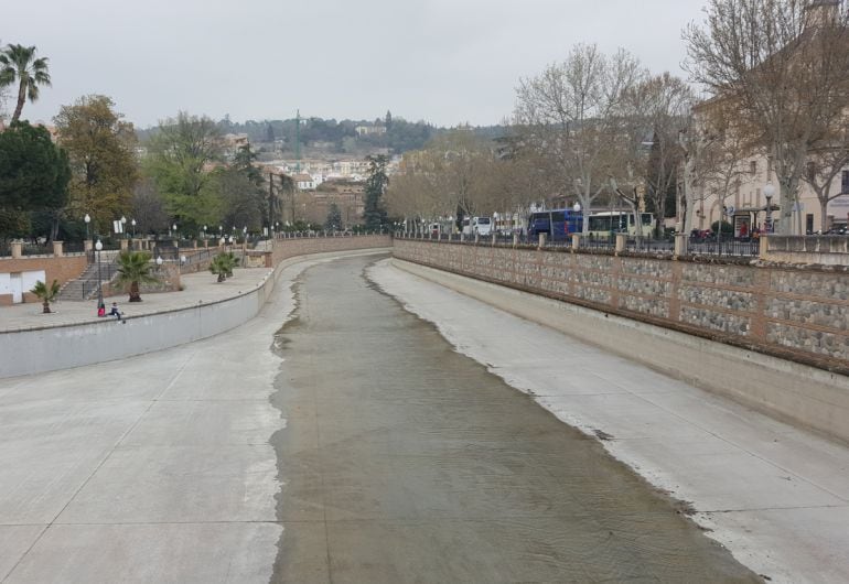 Tramo urbano del río Genil en Granada