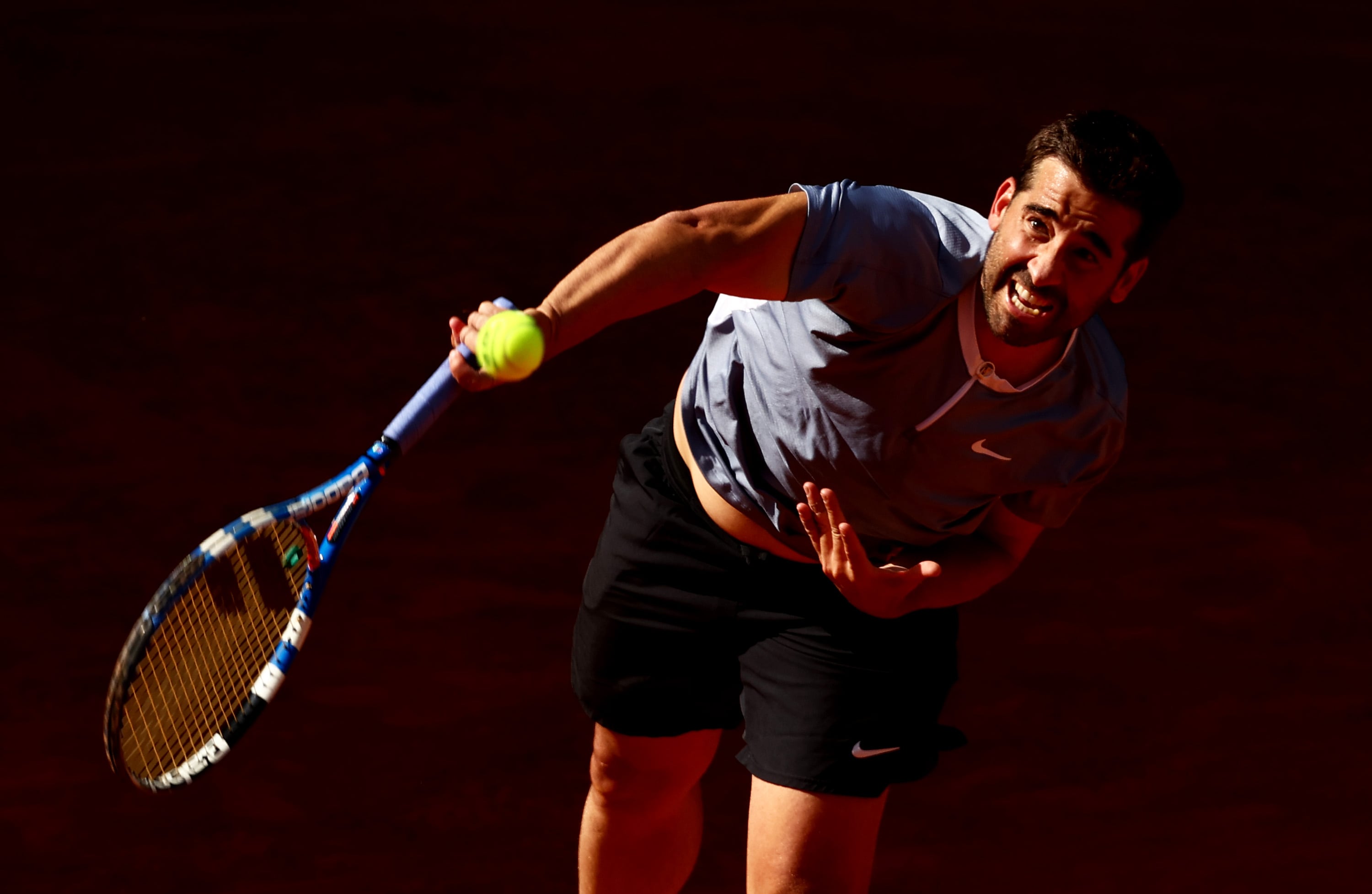 Marc López, durante el presente Mutua Madrid Open.