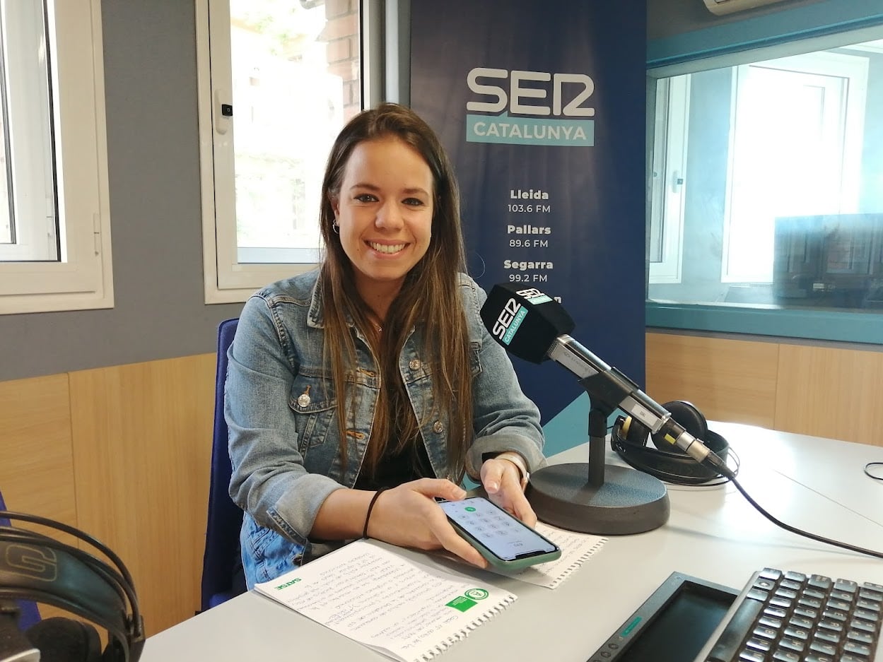Un moment de l'entrevista a Gemma Lloses, llevadora, a Ràdio Lleida per parlar de l'ampliació de serveis de la consulta de sòl pelvià.