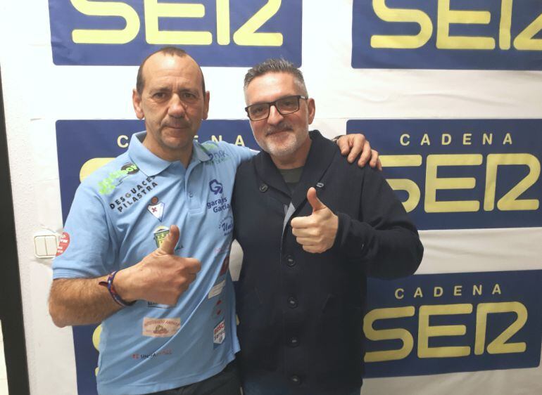 Fernando García, a la izquierda, junto a Juanma Cano