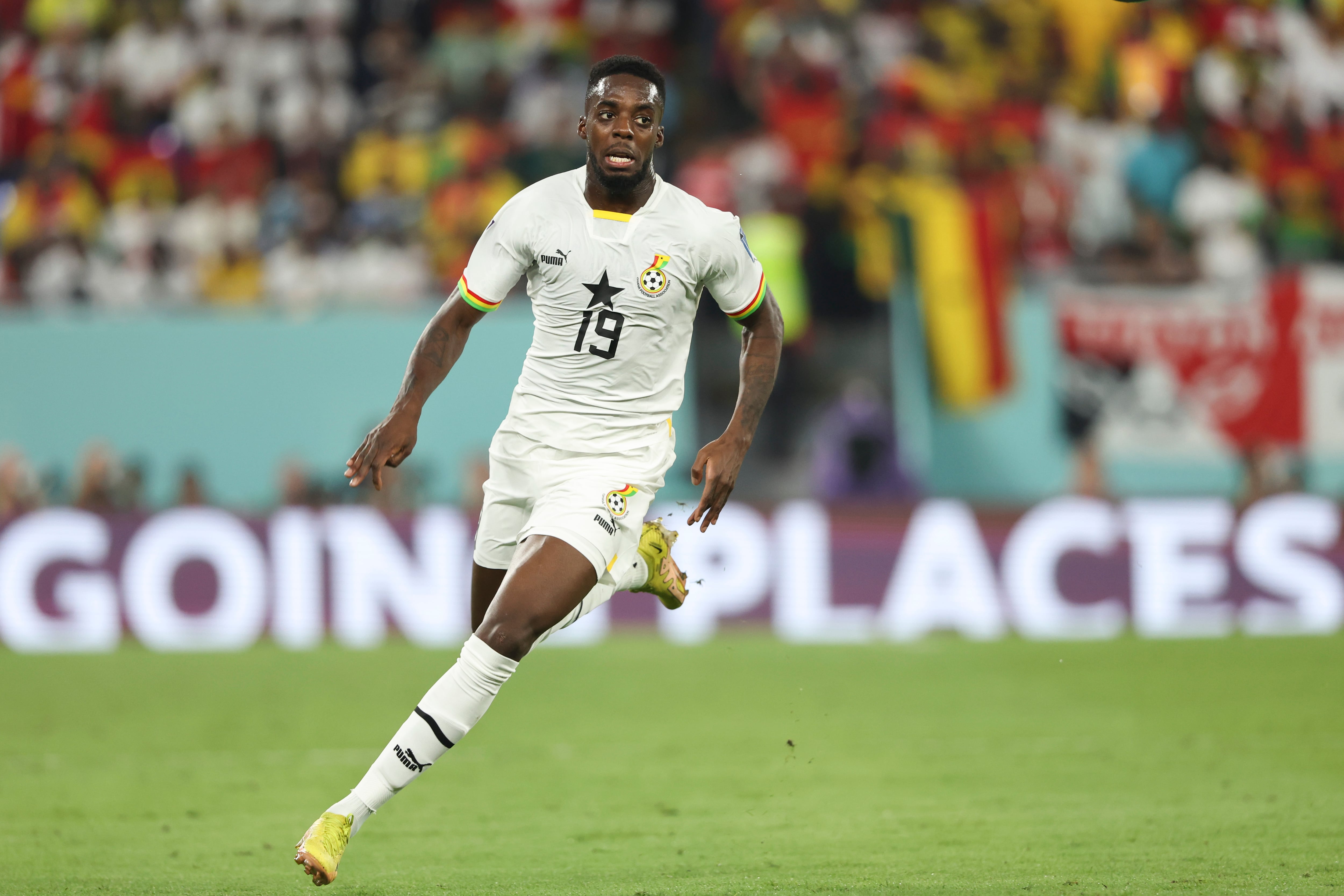 Iñaki Williams en el primer encuentro del Mundial de Qatar con Ghana.